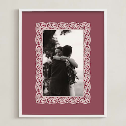 This is a dusty rose photo art with standard by Erica Krystek called chantilly: portrait