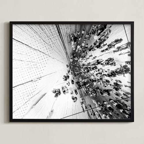 This is a black and white art with standard by LindseyErin called mirror