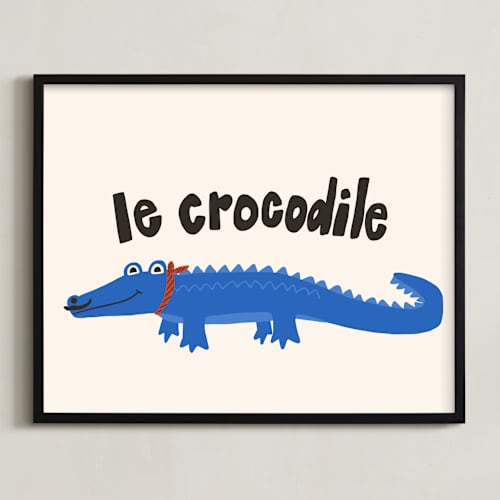 This is a cobalt art with standard by Morgan Kendall called french crocodile