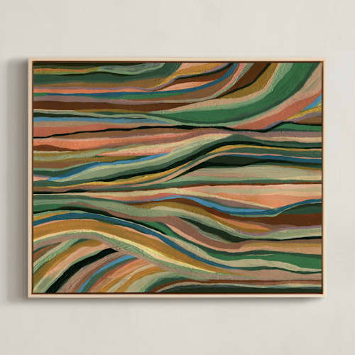 This is a leaves art with standard by Carrie Moradi called land wires