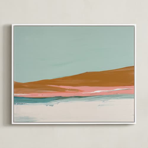 This is a orangish brown art with standard by Caryn Owen called sand dunes