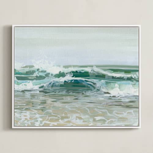 This is a pale aqua art with standard by BROOK PAGE called soft break
