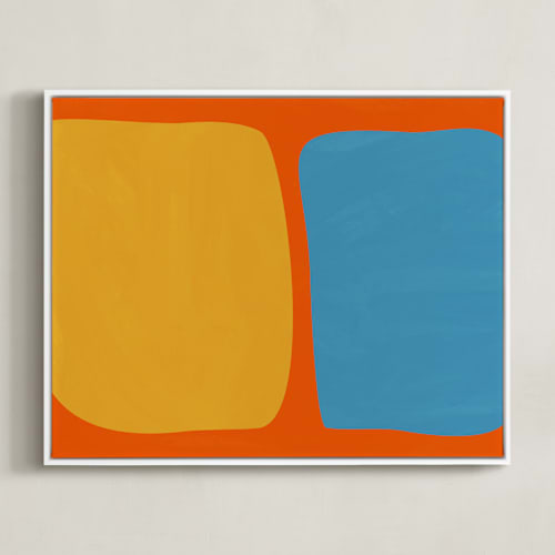 This is a mod orange art with standard by Beth Vassalo called echo in color