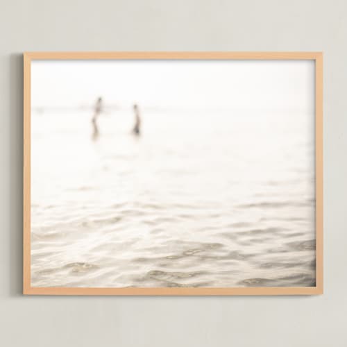This is a neutral ivory art with standard by Lying on the grass called neutral wave