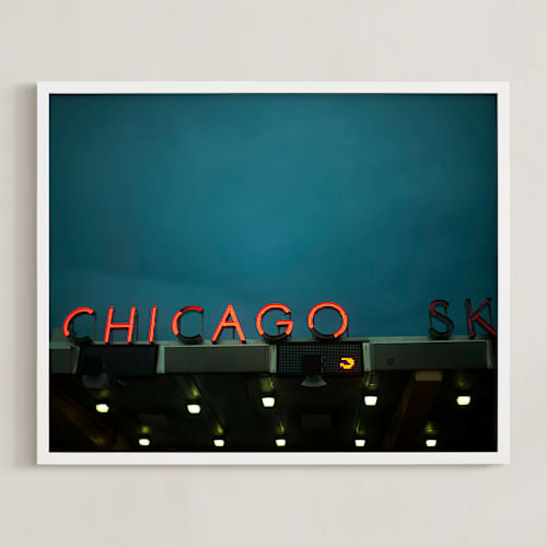 This is a midnight sky art with standard by E Melko called chicago sky