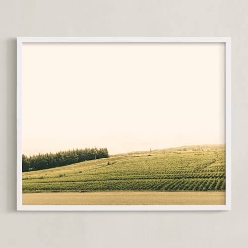 This is a creamy white art with standard by David Michuki called the harvest