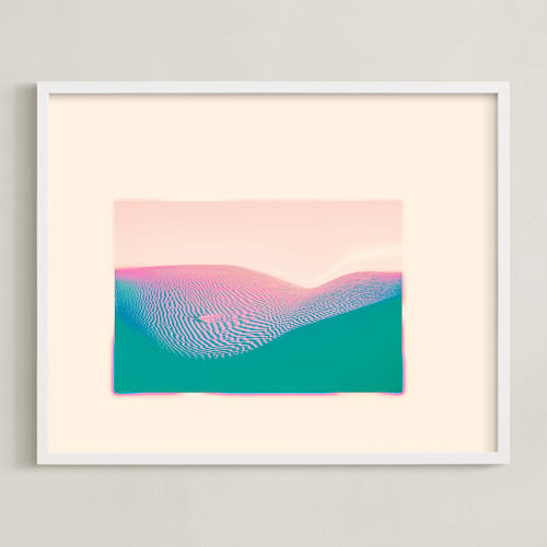 This is a neon art with standard by Kamala Nahas called neon horizon