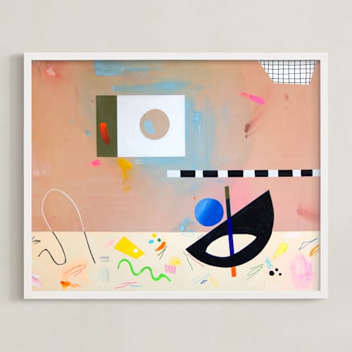 This is a peach art with standard by Keren Toledano called method in the madness