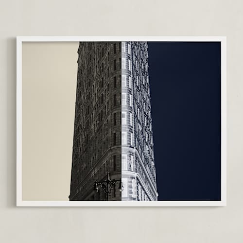 This is a slate art with standard by Jessica C Nugent called negative space: new york flatiron ii