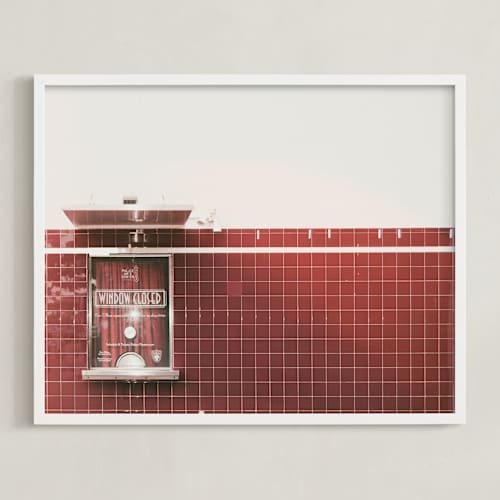 This is a retro red art with standard by Maja Cunningham called matinee
