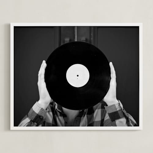 This is a black and white kids wall art with standard by Kaitie Bryant called ahead of the record