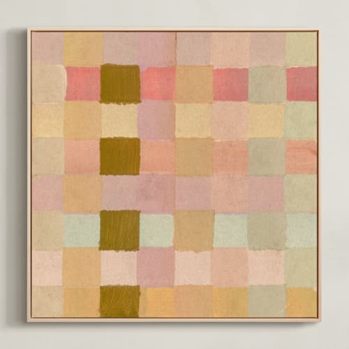 This is a wheat art with standard by Lindsay Megahed called checkers 1