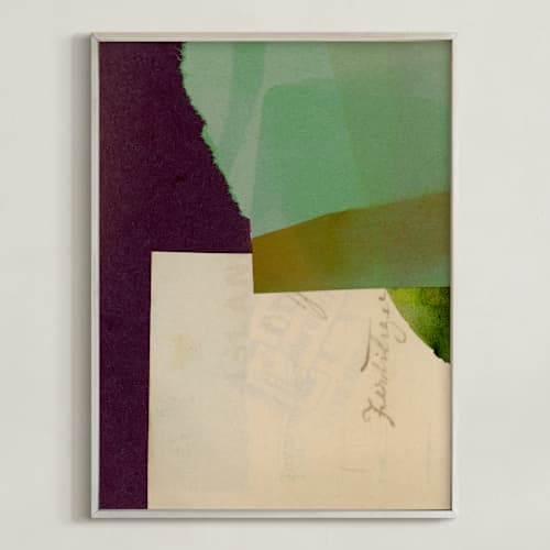 This is a jade art with standard by Morgan Kendall called aqua hills ii