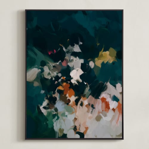 This is a deep teal art with standard by Parima Studio called blue hour