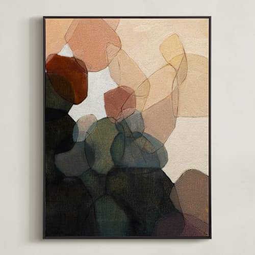 This is a slate art with standard by Wendy Keller called venn triptych 1