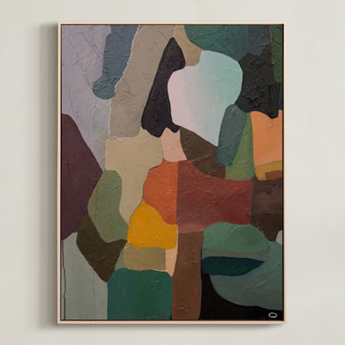 This is a olive art with standard by Julia Nissimoff called green heat
