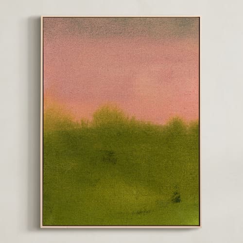 This is a moss green art with standard by Christina Flowers called sussex sunrise 1