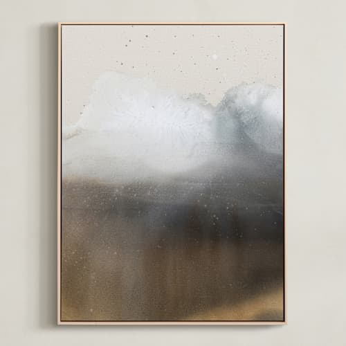 This is a rich brown art with standard by Christa called base of the mountain 1