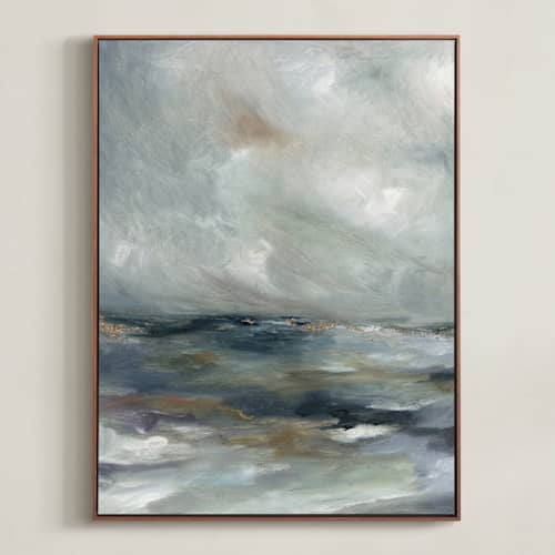 This is a cloud blue art with standard by Nicoletta Savod called le éclat 1