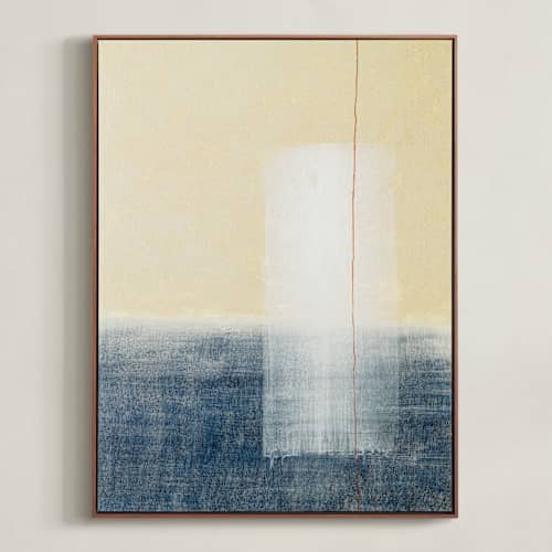 This is a pastel yellow art with standard by Tania Medeiros called lumen