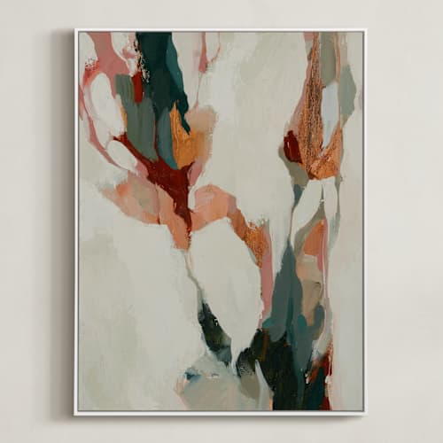 This is a warm grey art with standard by Wendy Keller called winter thaw no. 2