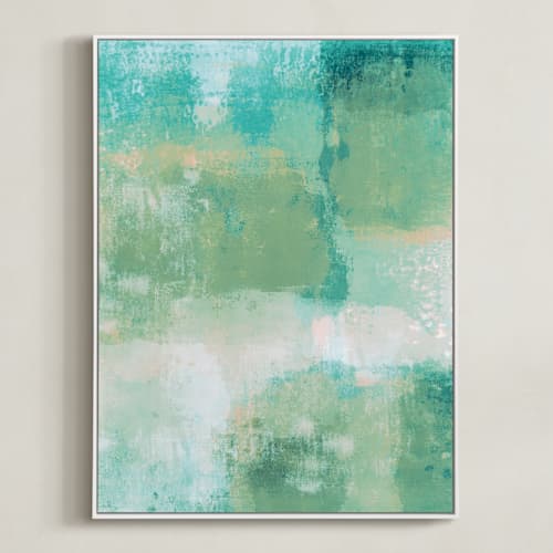 This is a celadon art with standard by Courtney Crane called go with the flow i
