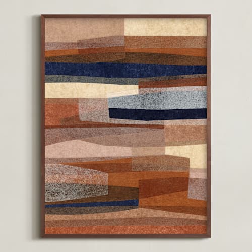 This is a rust art with standard by Carrie Moradi called paper pile i