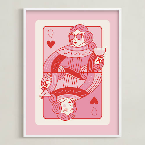 This is a bubblegum photos to art with standard by Jenna Holcomb called the queen: custom print
