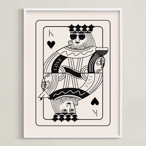 This is a champagne photos to art with standard by Jenna Holcomb called the king: custom print