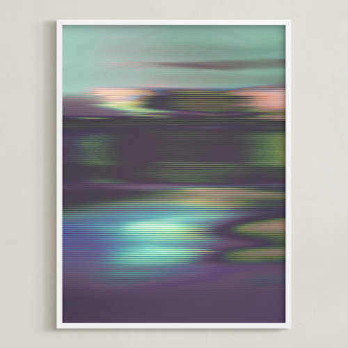This is a mint art with standard by Karen Kardatzke called digital drift