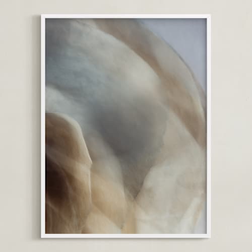 This is a glazed blue art with standard by Helen Makadia called whispers of innocence 2