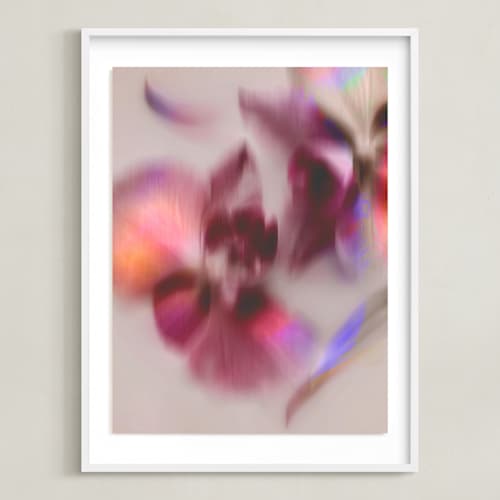 This is a mauve art with standard by Karen Kardatzke called pair of orchids