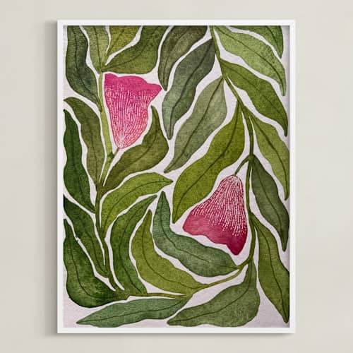 This is a forest green art with standard by Rushmi called seeking balance