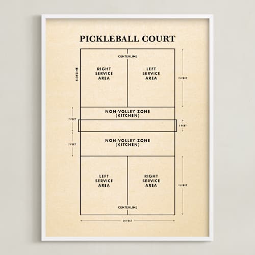 This is a backhand black kids wall art with standard by Jayne Alfieri called pickleball posters 1