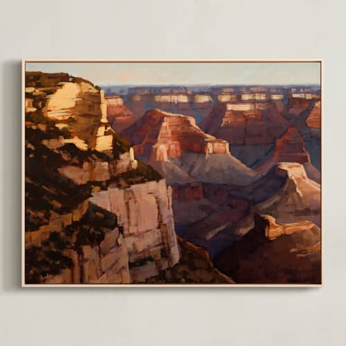 This is a canyon shadow art with standard by Rachel Nelson called grand