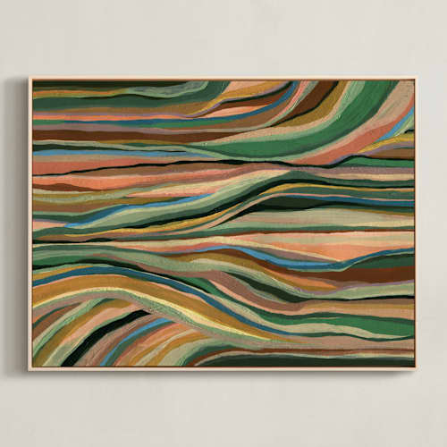 This is a leaves art with standard by Carrie Moradi called land wires