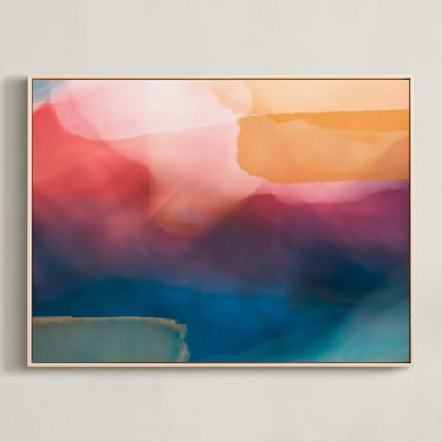 This is a blushed pink art with standard by Helen Makadia called mended