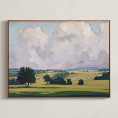 This is a expansive art with standard by Stephanie Goos Johnson called where things settle