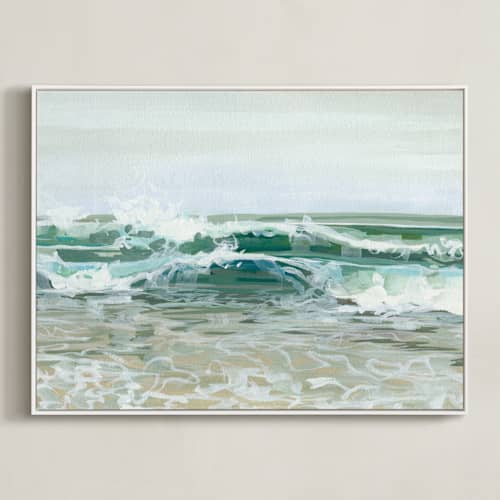 This is a pale aqua art with standard by BROOK PAGE called soft break