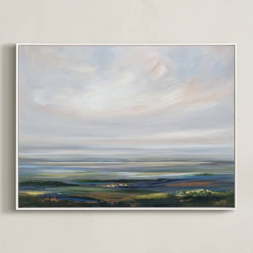 This is a rust art with standard by Nicole Walsh called breathing space