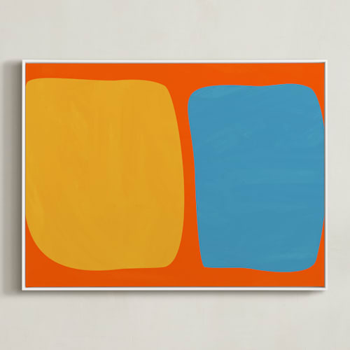 This is a mod orange art with standard by Beth Vassalo called echo in color