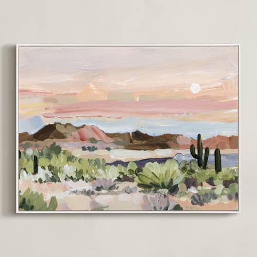 This is a dusty rose art with standard by Shina Choi called arizona desert sunset