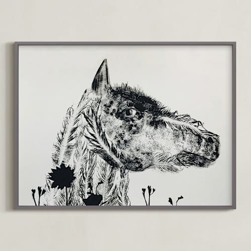 This is a ash art with standard by Holly Hudson called horse