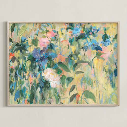 This is a sunshine yellow art with standard by Sonal Nathwani called sunbeamy