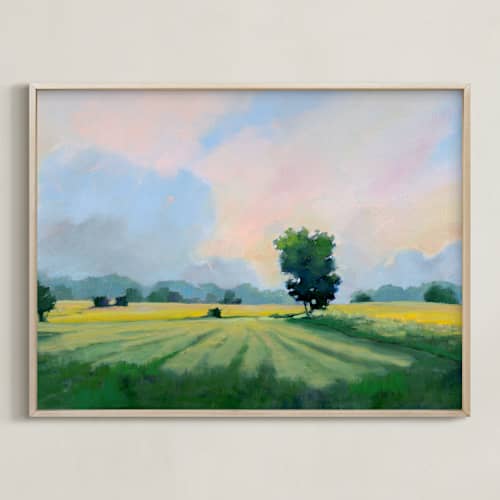 This is a summer sky art with standard by Stephanie Goos Johnson called far fields