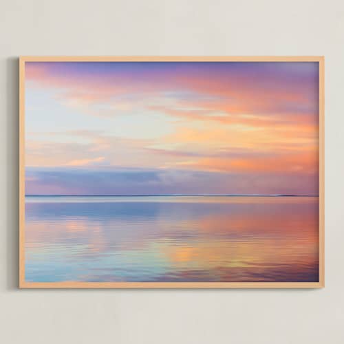 This is a sunrise pastels art with standard by Zemina Zaferakis called across the reef