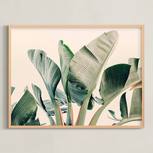 This is a leaf art with standard by ALICIA BOCK called bending to the sun