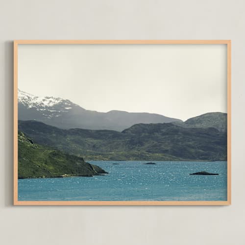 This is a ocean blue art with standard by lulu and isabelle called landscape 1