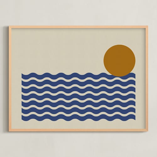 This is a ocean art with standard by Beth Vassalo called serene coastline