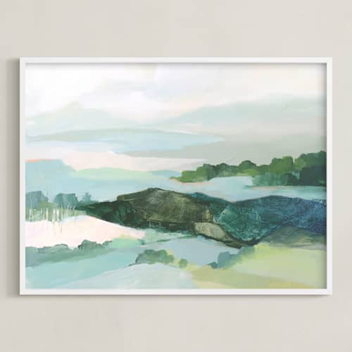 This is a powder blue art with standard by Mya Bessette called the long way around